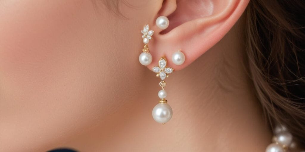 Hypoallergenic Pearl Earrings for Women